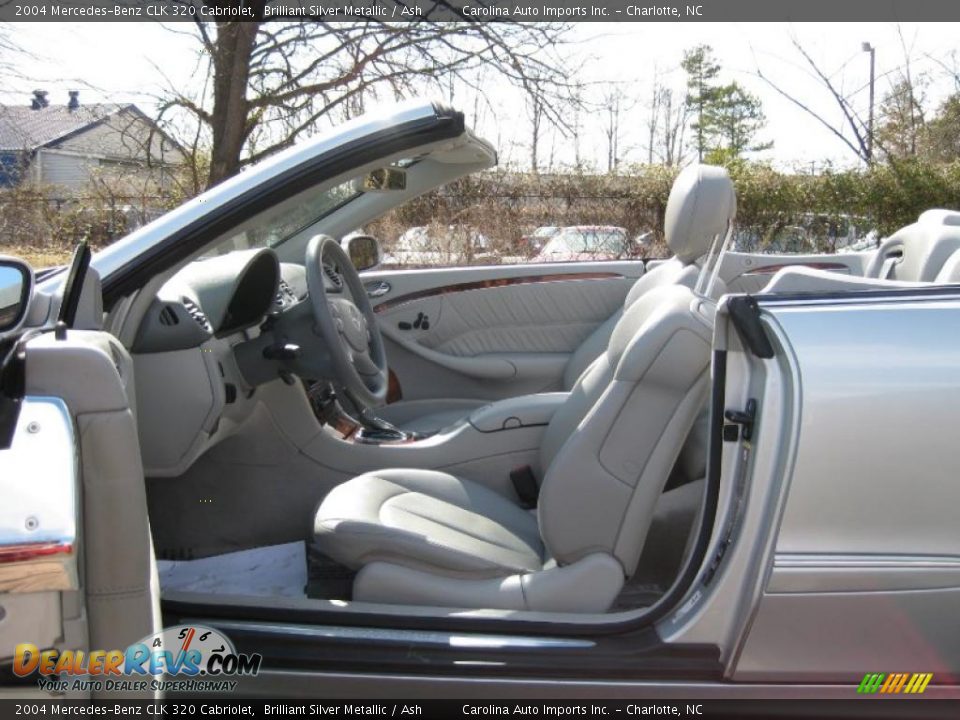2004 Mercedes-Benz CLK 320 Cabriolet Brilliant Silver Metallic / Ash Photo #13