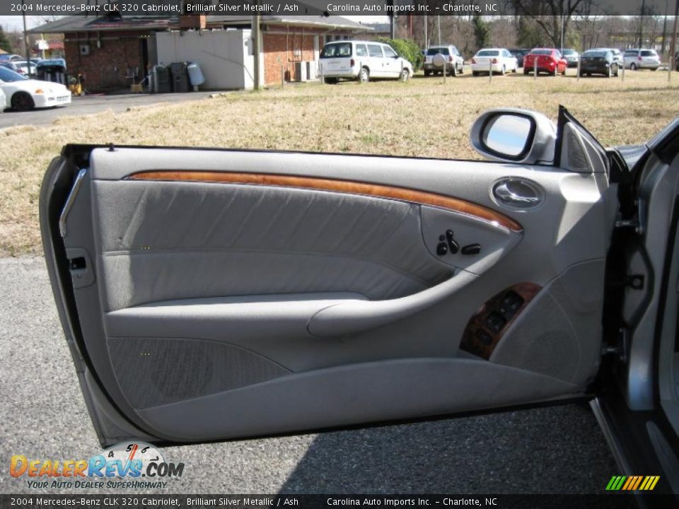 2004 Mercedes-Benz CLK 320 Cabriolet Brilliant Silver Metallic / Ash Photo #14