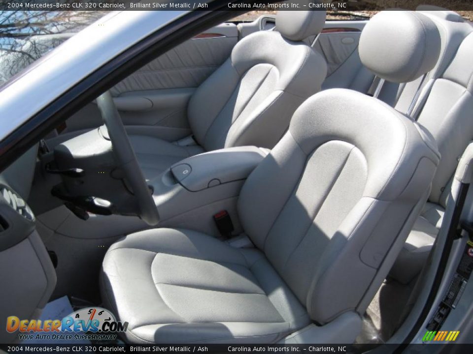 2004 Mercedes-Benz CLK 320 Cabriolet Brilliant Silver Metallic / Ash Photo #15