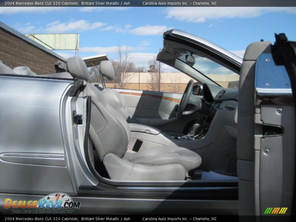 2004 Mercedes-Benz CLK 320 Cabriolet Brilliant Silver Metallic / Ash Photo #18