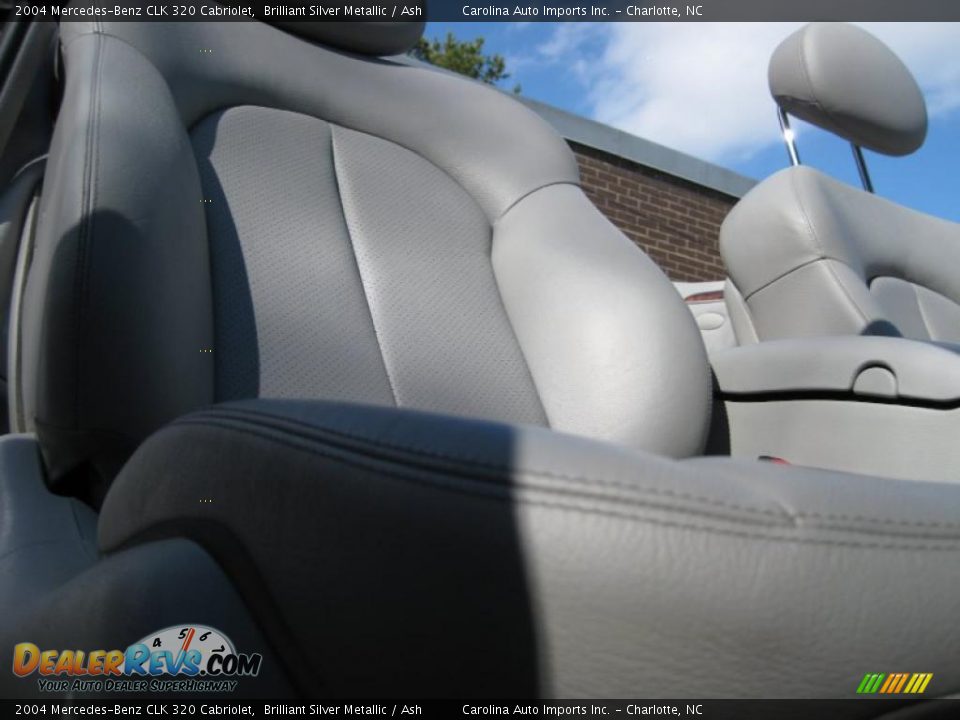 2004 Mercedes-Benz CLK 320 Cabriolet Brilliant Silver Metallic / Ash Photo #20