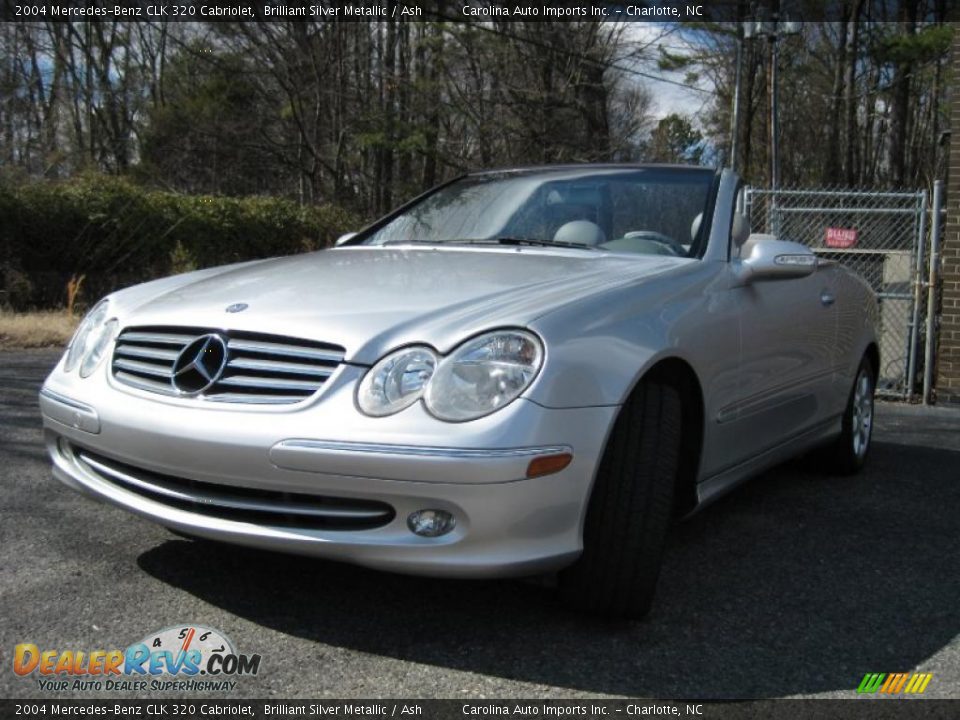 2004 Mercedes-Benz CLK 320 Cabriolet Brilliant Silver Metallic / Ash Photo #23