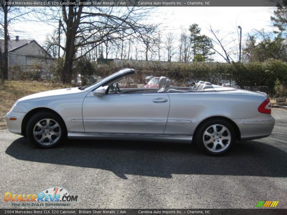 2004 Mercedes-Benz CLK 320 Cabriolet Brilliant Silver Metallic / Ash Photo #24