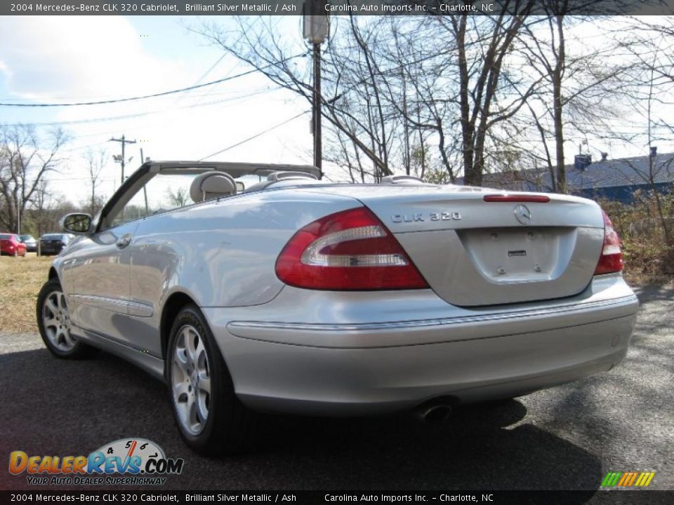2004 Mercedes-Benz CLK 320 Cabriolet Brilliant Silver Metallic / Ash Photo #25