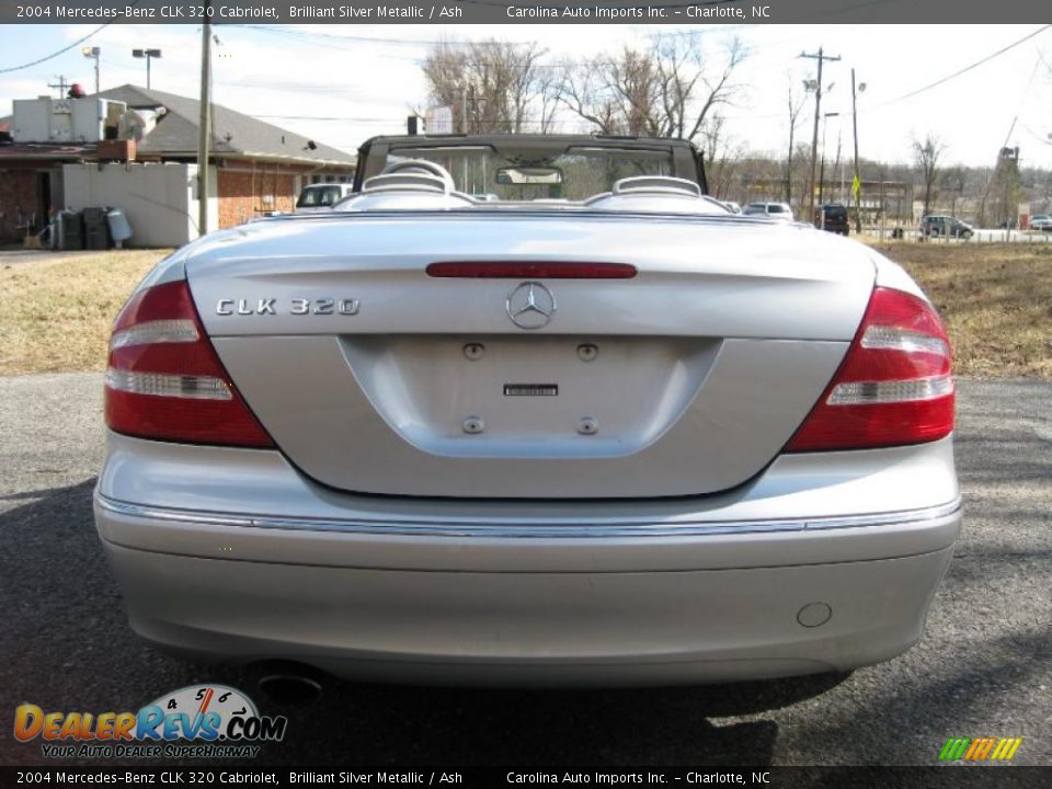 2004 Mercedes-Benz CLK 320 Cabriolet Brilliant Silver Metallic / Ash Photo #26