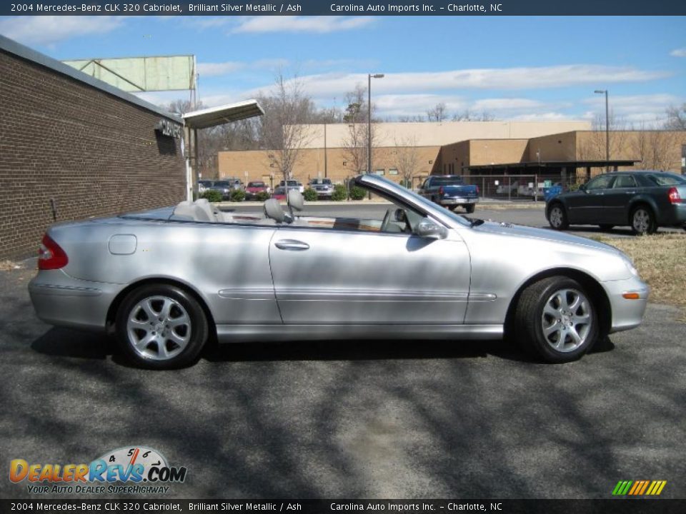 2004 Mercedes-Benz CLK 320 Cabriolet Brilliant Silver Metallic / Ash Photo #28