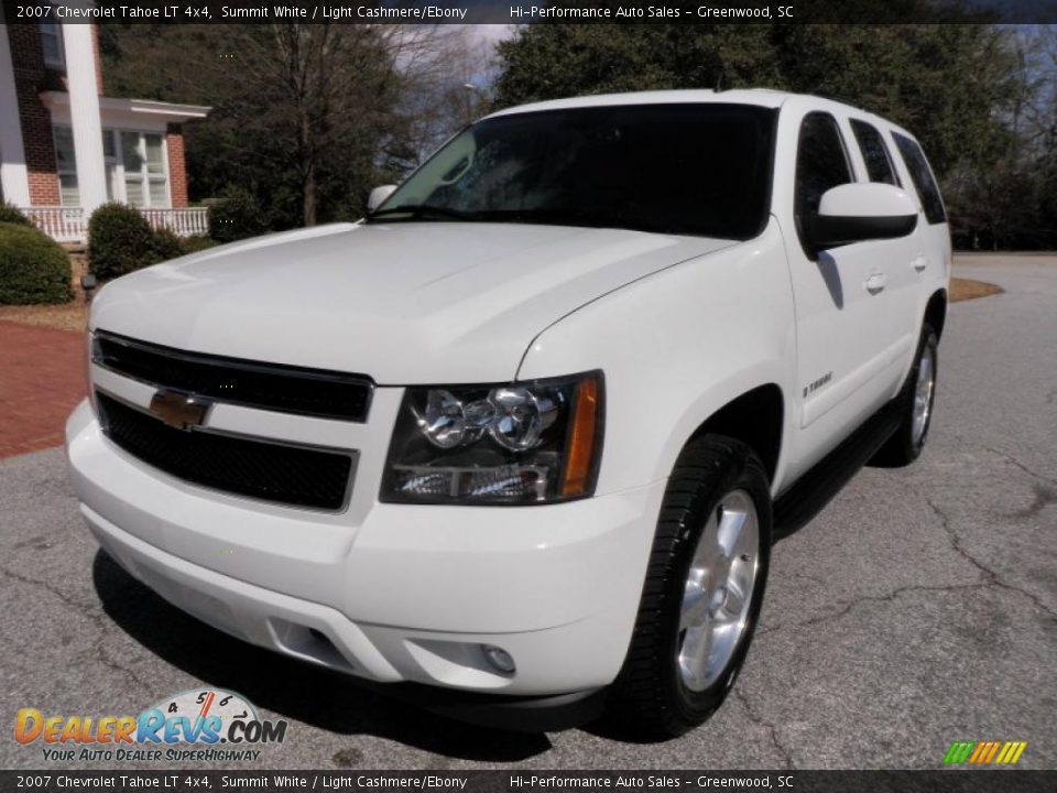 2007 Chevrolet Tahoe LT 4x4 Summit White / Light Cashmere/Ebony Photo #1