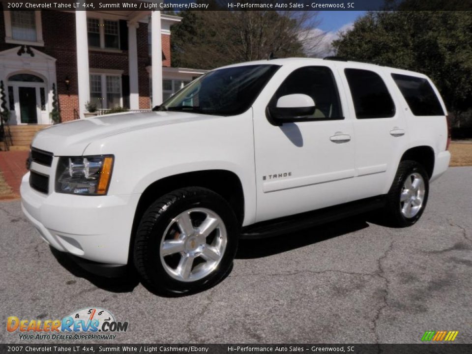 2007 Chevrolet Tahoe LT 4x4 Summit White / Light Cashmere/Ebony Photo #2