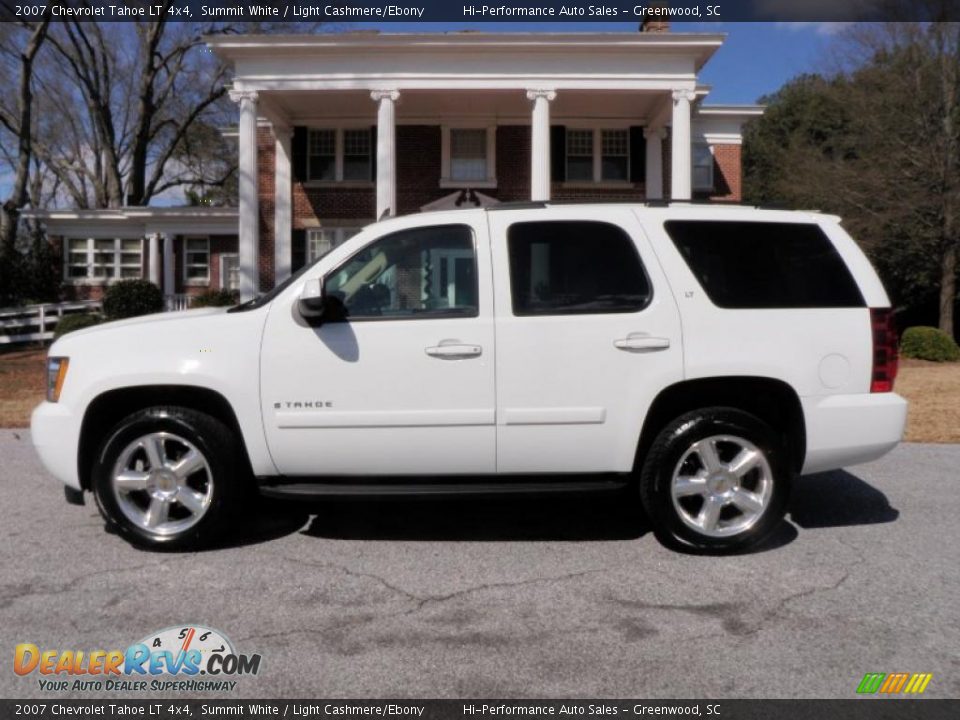 2007 Chevrolet Tahoe LT 4x4 Summit White / Light Cashmere/Ebony Photo #3