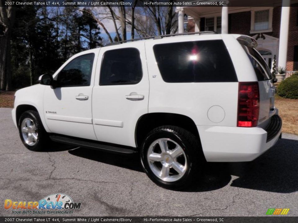 2007 Chevrolet Tahoe LT 4x4 Summit White / Light Cashmere/Ebony Photo #4