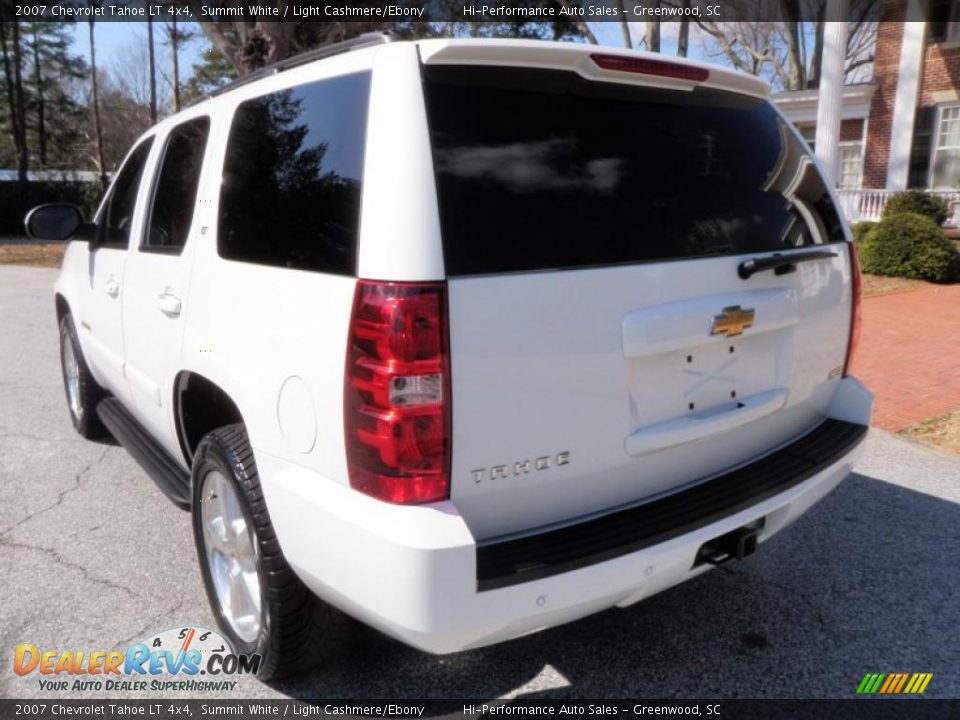 2007 Chevrolet Tahoe LT 4x4 Summit White / Light Cashmere/Ebony Photo #5