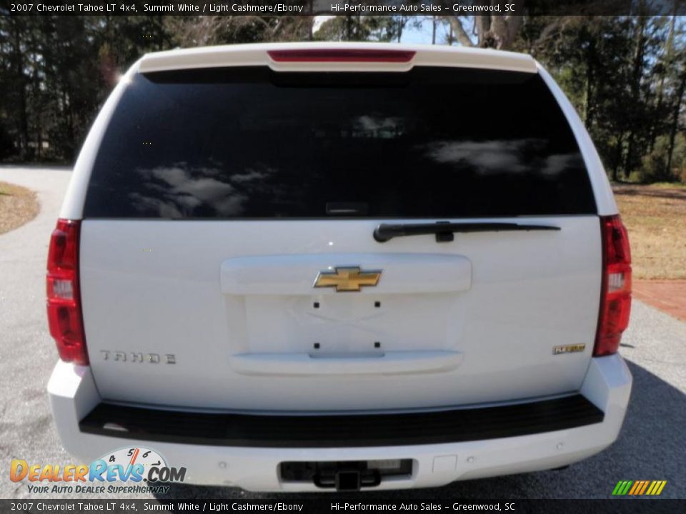 2007 Chevrolet Tahoe LT 4x4 Summit White / Light Cashmere/Ebony Photo #6