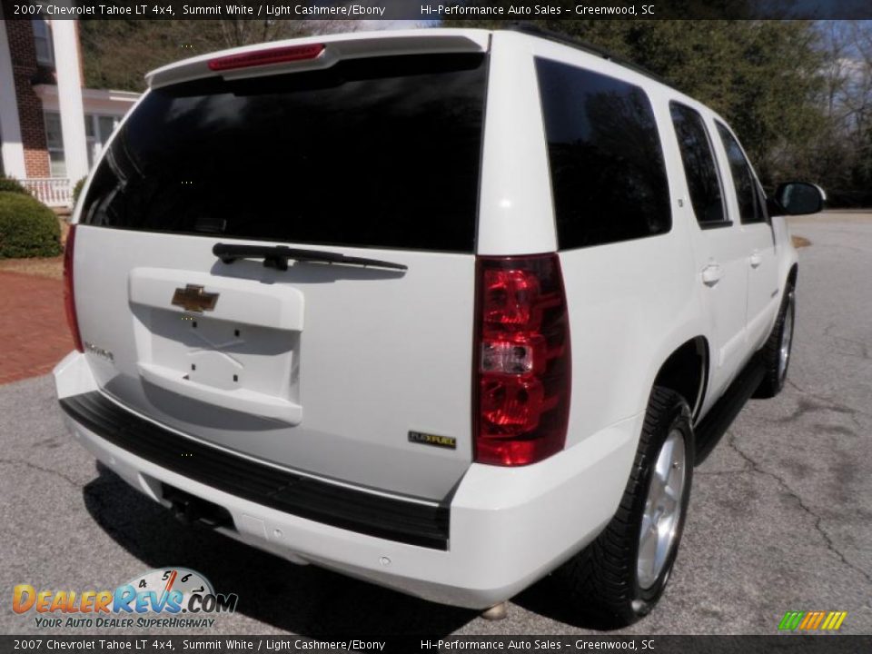 2007 Chevrolet Tahoe LT 4x4 Summit White / Light Cashmere/Ebony Photo #7