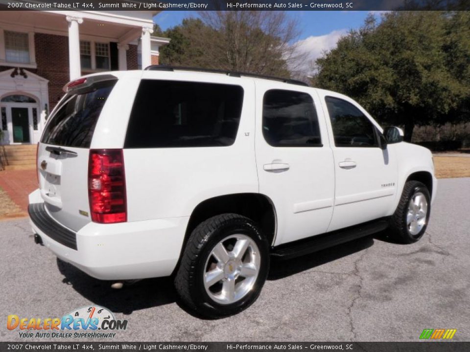 2007 Chevrolet Tahoe LT 4x4 Summit White / Light Cashmere/Ebony Photo #8