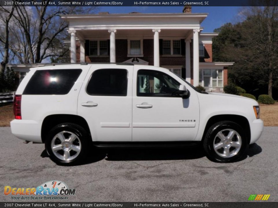 2007 Chevrolet Tahoe LT 4x4 Summit White / Light Cashmere/Ebony Photo #9