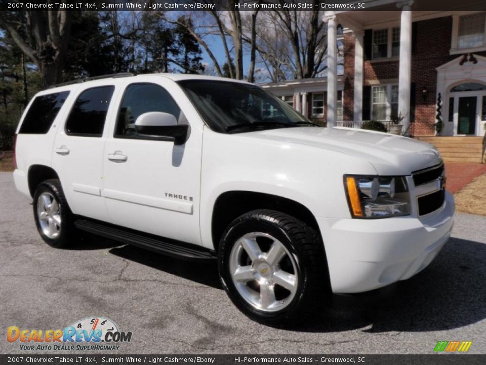 2007 Chevrolet Tahoe LT 4x4 Summit White / Light Cashmere/Ebony Photo #10