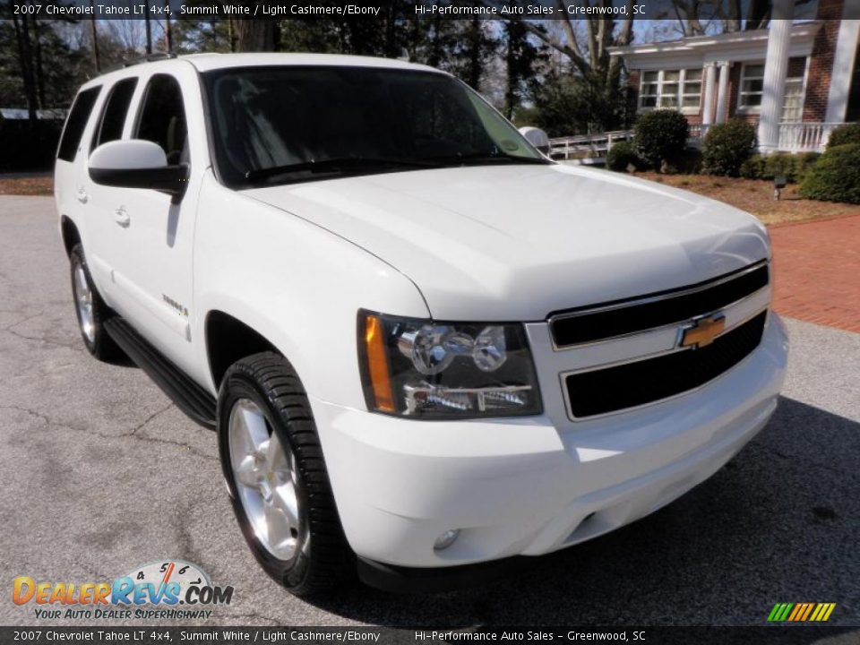 2007 Chevrolet Tahoe LT 4x4 Summit White / Light Cashmere/Ebony Photo #11