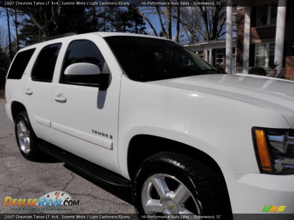 2007 Chevrolet Tahoe LT 4x4 Summit White / Light Cashmere/Ebony Photo #17
