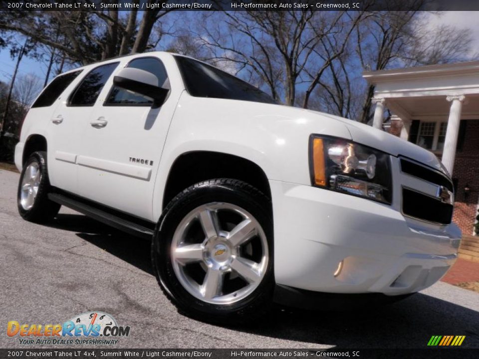 2007 Chevrolet Tahoe LT 4x4 Summit White / Light Cashmere/Ebony Photo #32