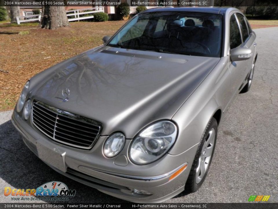 2004 Mercedes-Benz E 500 Sedan Pewter Silver Metallic / Charcoal Photo #1