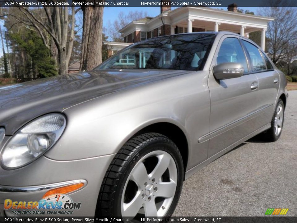 2004 Mercedes-Benz E 500 Sedan Pewter Silver Metallic / Charcoal Photo #10