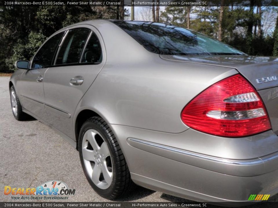 2004 Mercedes-Benz E 500 Sedan Pewter Silver Metallic / Charcoal Photo #12