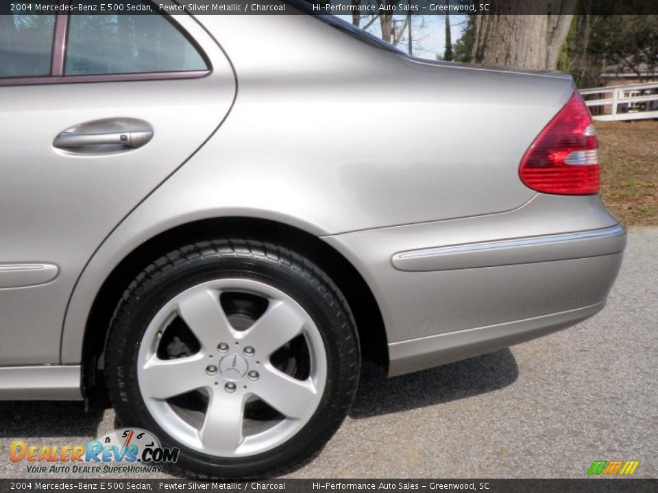 2004 Mercedes-Benz E 500 Sedan Pewter Silver Metallic / Charcoal Photo #13