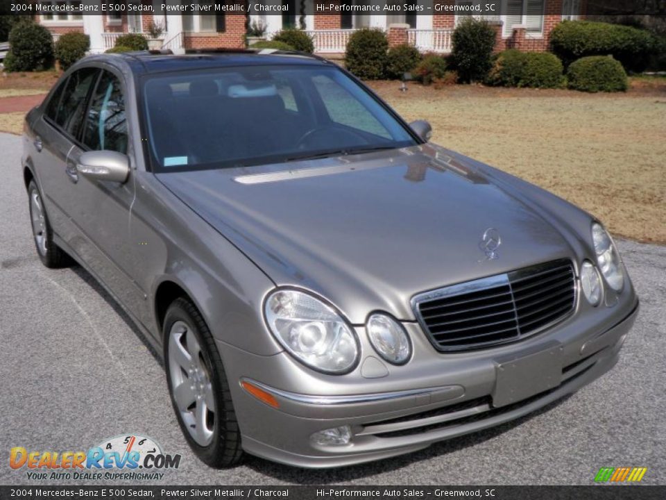 2004 Mercedes-Benz E 500 Sedan Pewter Silver Metallic / Charcoal Photo #15