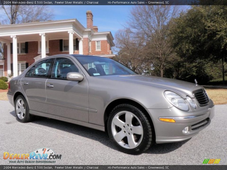 2004 Mercedes-Benz E 500 Sedan Pewter Silver Metallic / Charcoal Photo #16