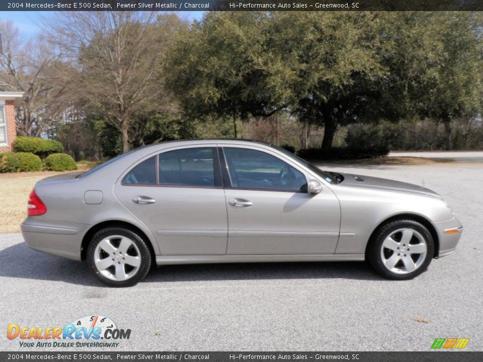 2004 Mercedes-Benz E 500 Sedan Pewter Silver Metallic / Charcoal Photo #17