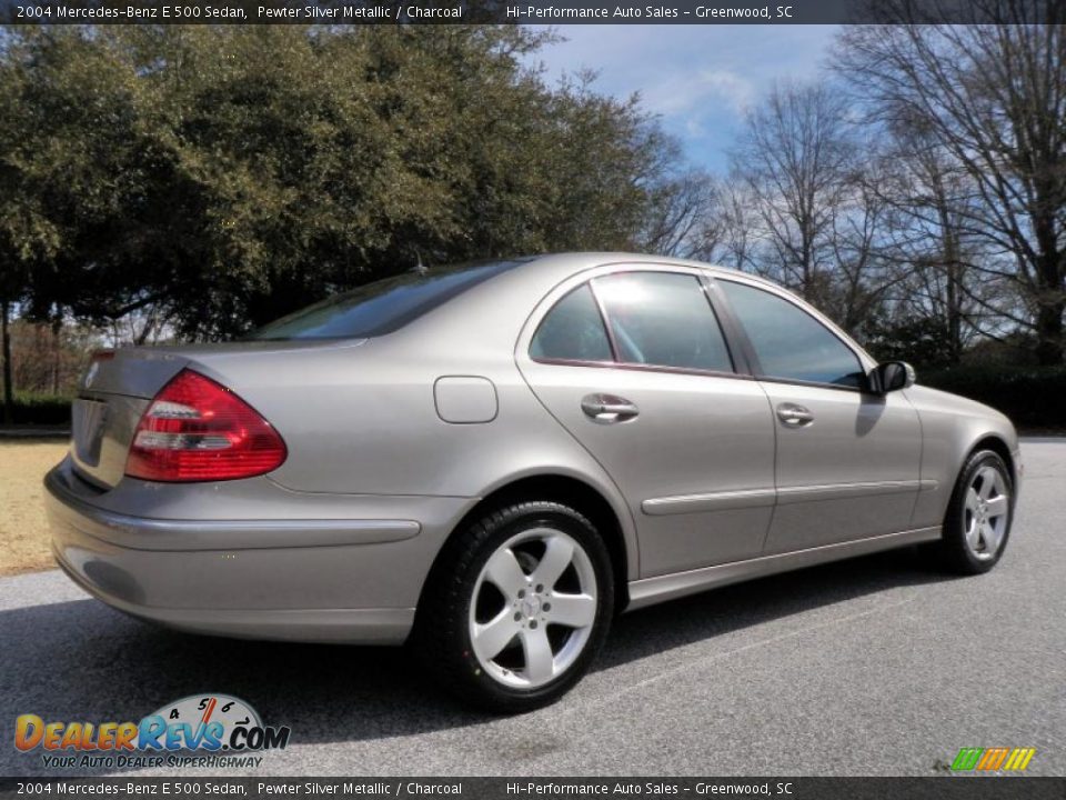 2004 Mercedes-Benz E 500 Sedan Pewter Silver Metallic / Charcoal Photo #18