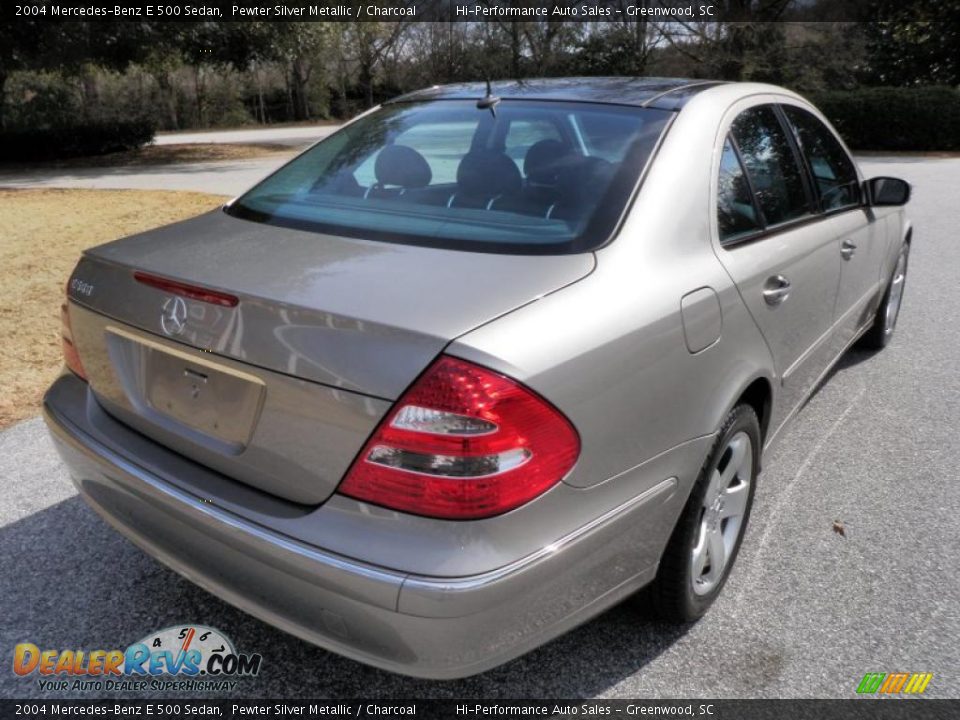 2004 Mercedes-Benz E 500 Sedan Pewter Silver Metallic / Charcoal Photo #19