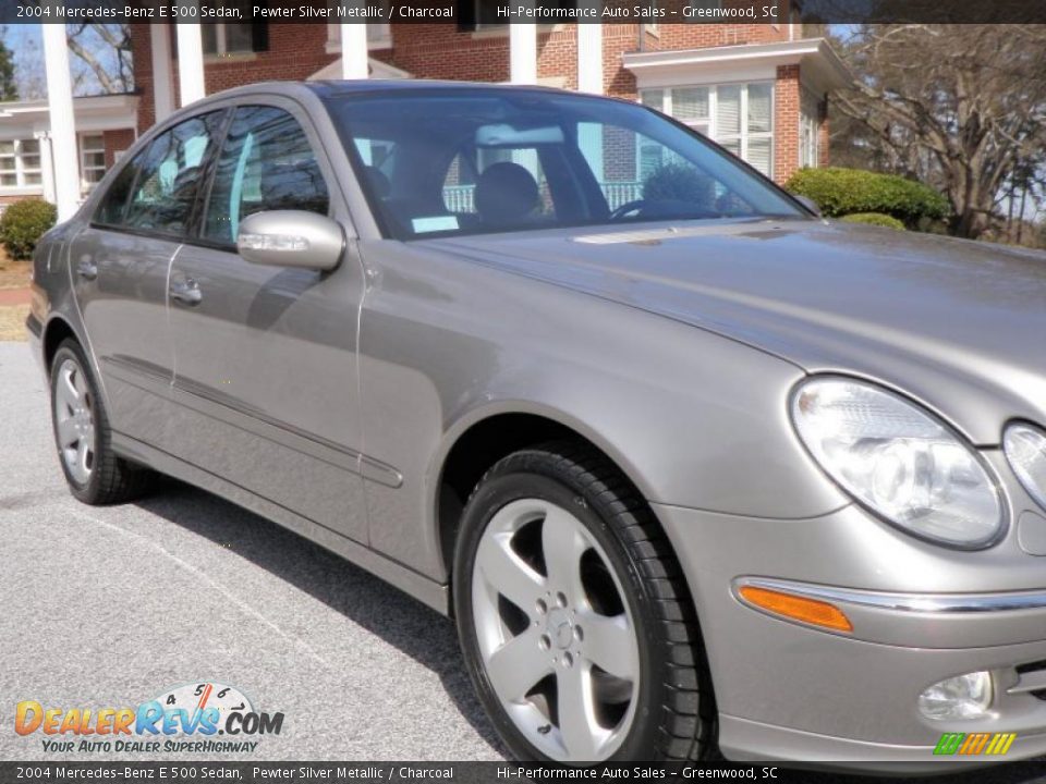 2004 Mercedes-Benz E 500 Sedan Pewter Silver Metallic / Charcoal Photo #24