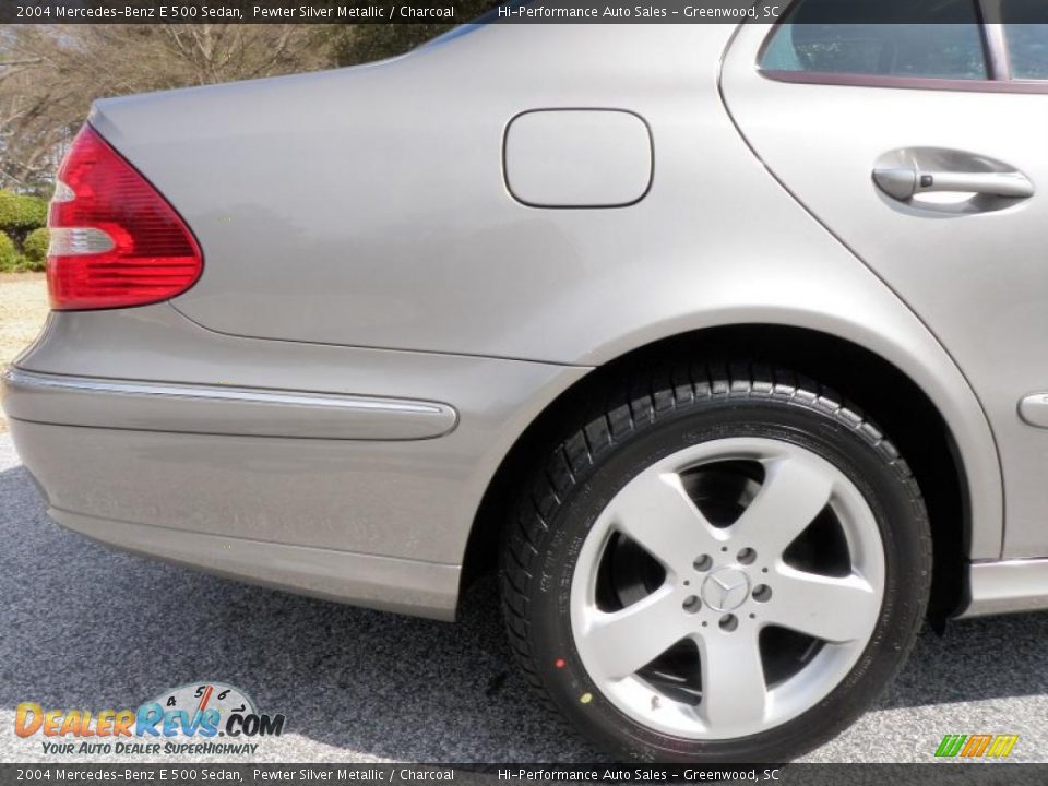 2004 Mercedes-Benz E 500 Sedan Pewter Silver Metallic / Charcoal Photo #26