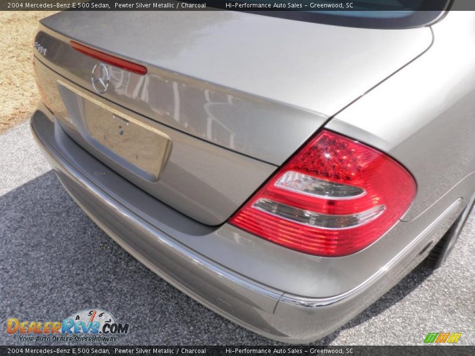 2004 Mercedes-Benz E 500 Sedan Pewter Silver Metallic / Charcoal Photo #28