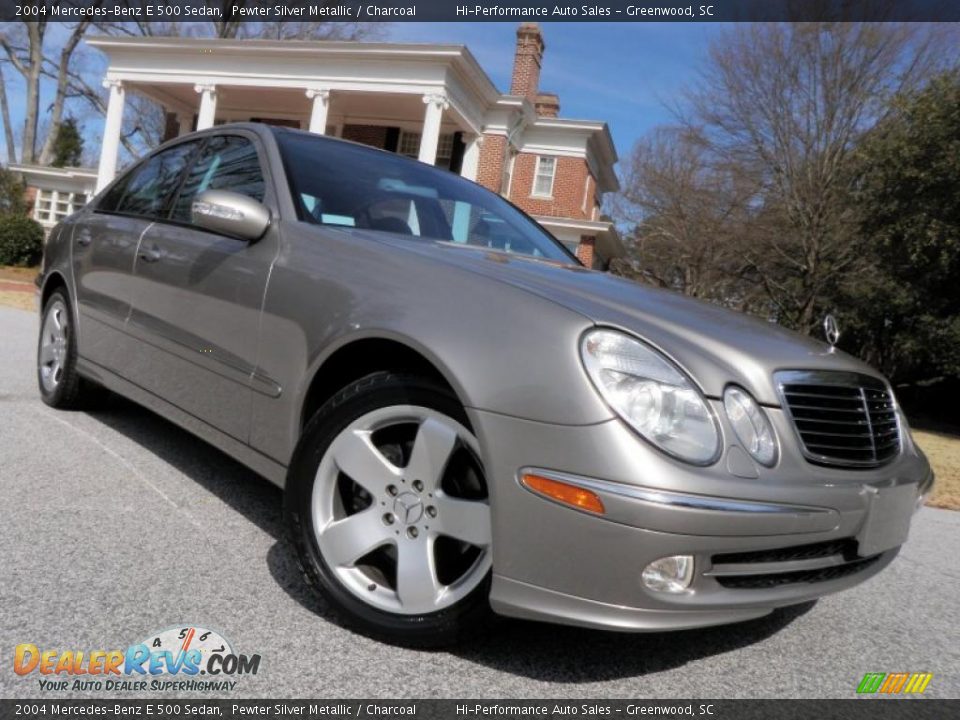 2004 Mercedes-Benz E 500 Sedan Pewter Silver Metallic / Charcoal Photo #31