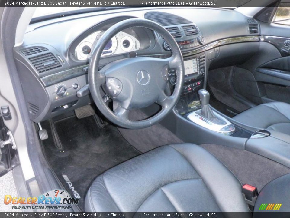 2004 Mercedes-Benz E 500 Sedan Pewter Silver Metallic / Charcoal Photo #34