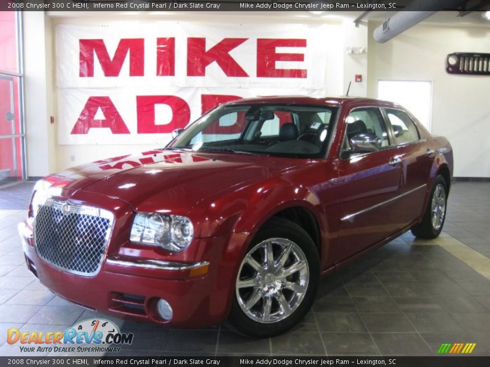 2008 Chrysler 300 C HEMI Inferno Red Crystal Pearl / Dark Slate Gray Photo #1
