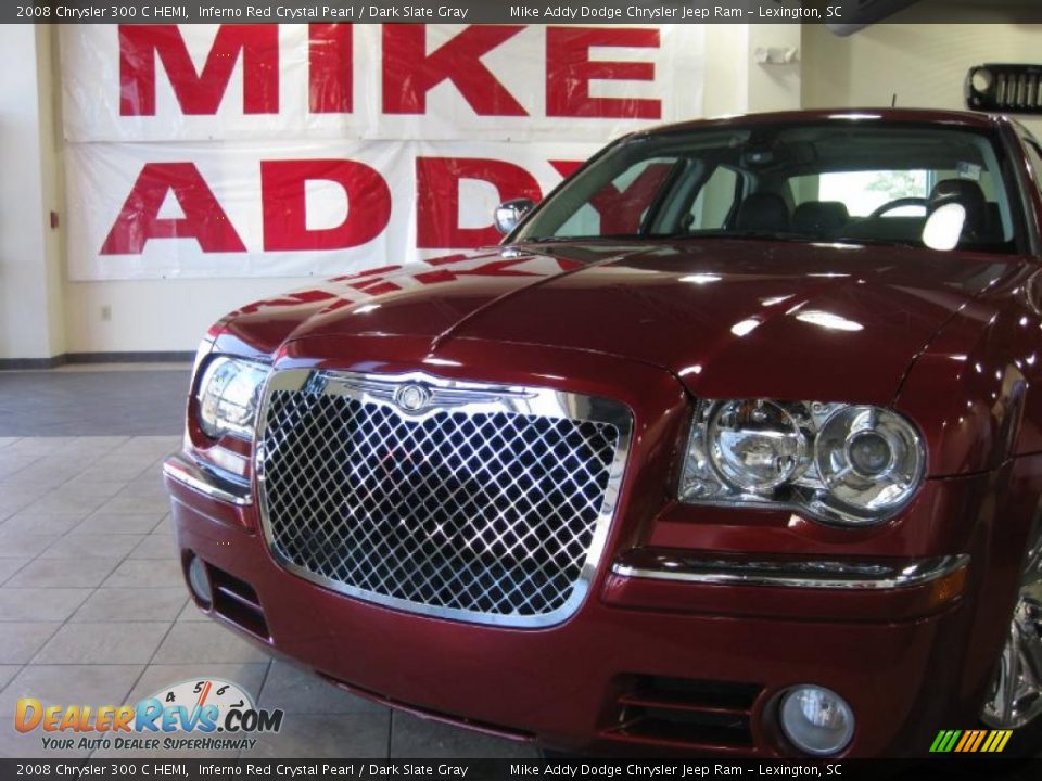 2008 Chrysler 300 C HEMI Inferno Red Crystal Pearl / Dark Slate Gray Photo #2