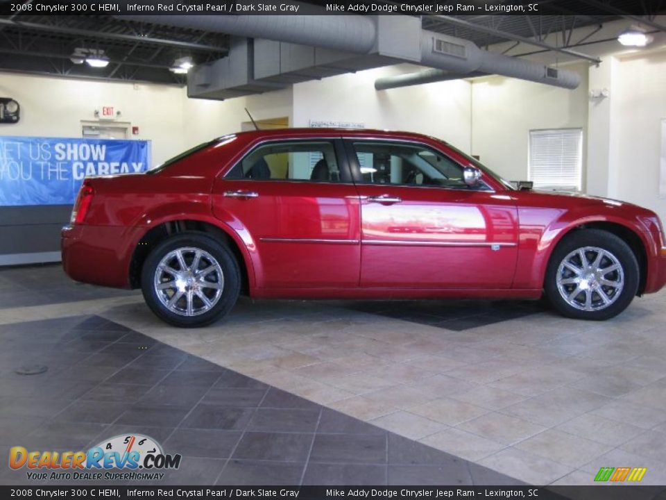 2008 Chrysler 300 C HEMI Inferno Red Crystal Pearl / Dark Slate Gray Photo #3