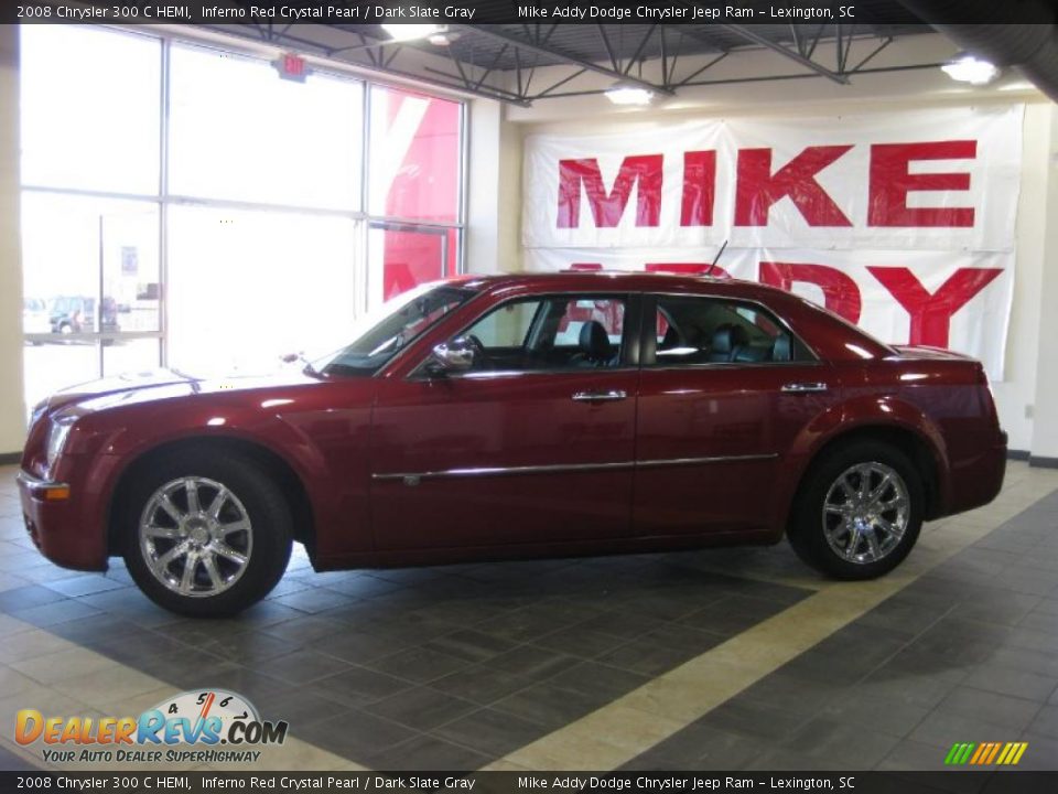 2008 Chrysler 300 C HEMI Inferno Red Crystal Pearl / Dark Slate Gray Photo #5