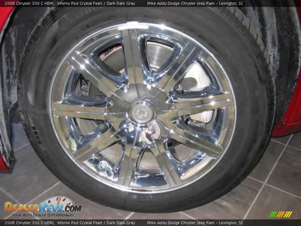 2008 Chrysler 300 C HEMI Inferno Red Crystal Pearl / Dark Slate Gray Photo #6