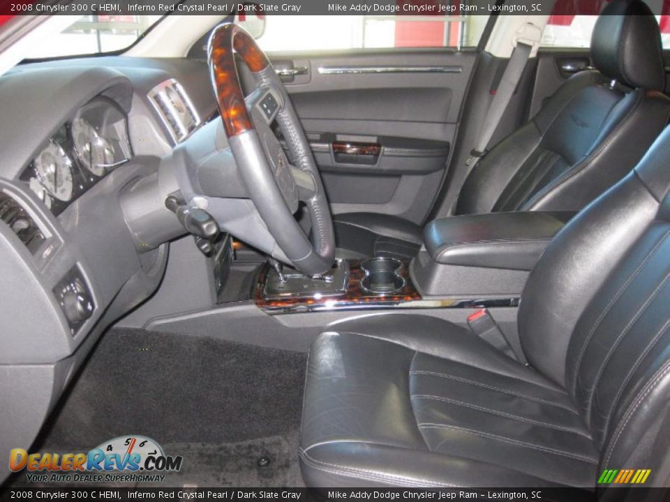 2008 Chrysler 300 C HEMI Inferno Red Crystal Pearl / Dark Slate Gray Photo #12
