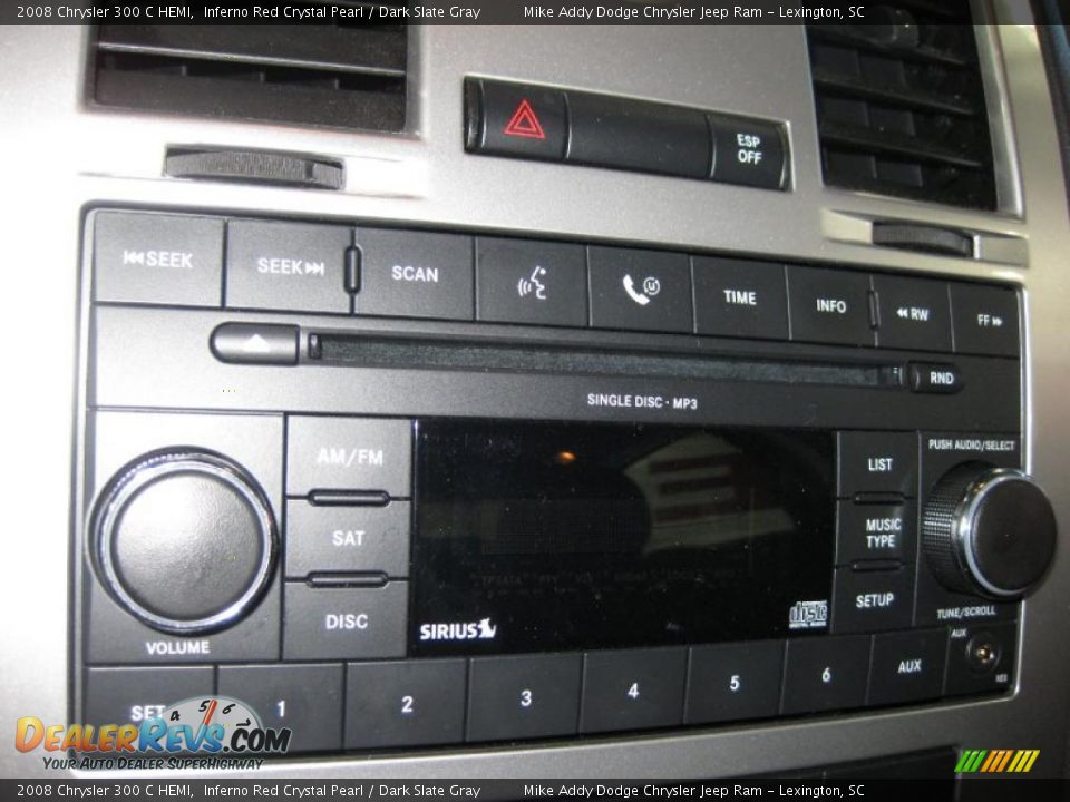 2008 Chrysler 300 C HEMI Inferno Red Crystal Pearl / Dark Slate Gray Photo #20