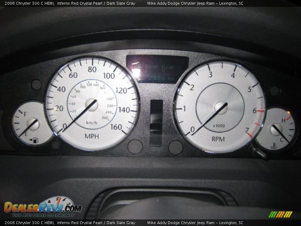 2008 Chrysler 300 C HEMI Inferno Red Crystal Pearl / Dark Slate Gray Photo #26