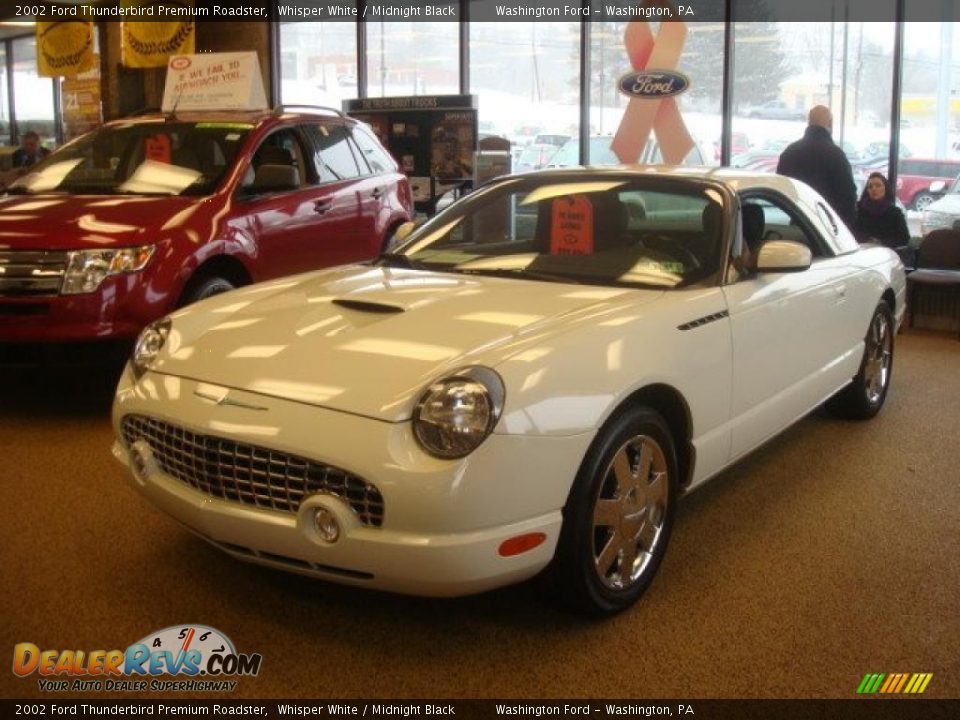 2002 Ford Thunderbird Premium Roadster Whisper White / Midnight Black Photo #1