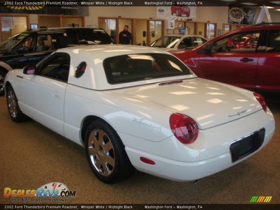 2002 Ford Thunderbird Premium Roadster Whisper White / Midnight Black Photo #2