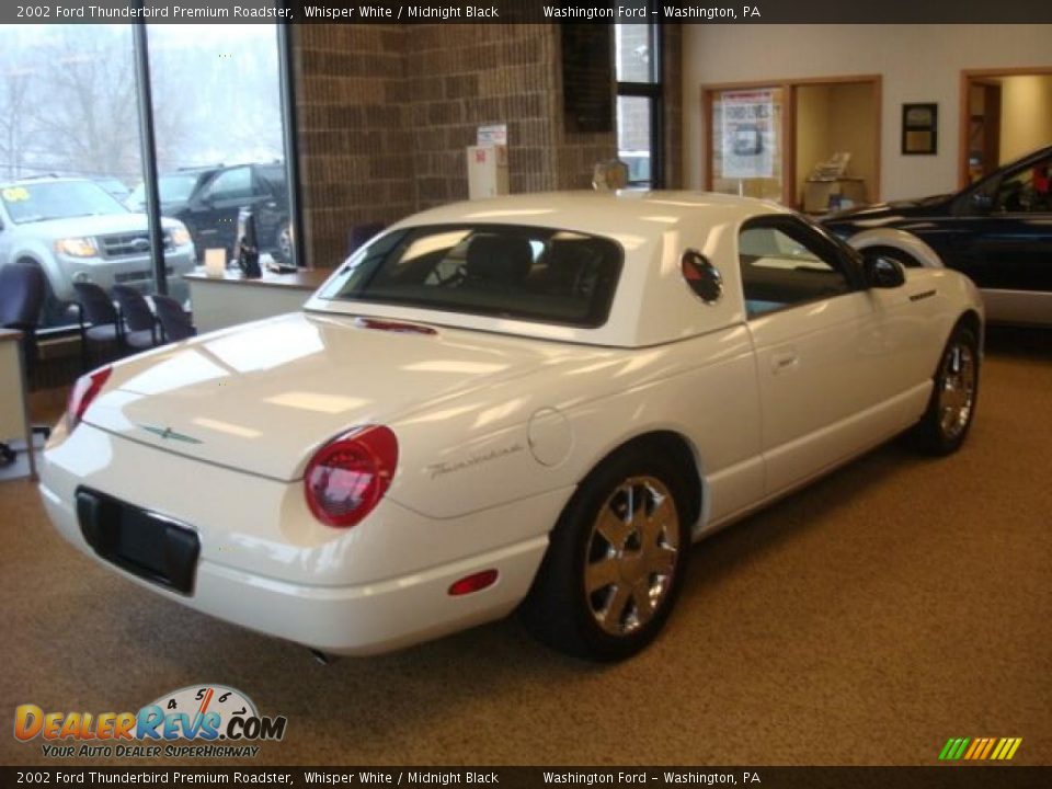 2002 Ford Thunderbird Premium Roadster Whisper White / Midnight Black Photo #3