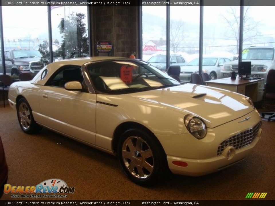 2002 Ford Thunderbird Premium Roadster Whisper White / Midnight Black Photo #4