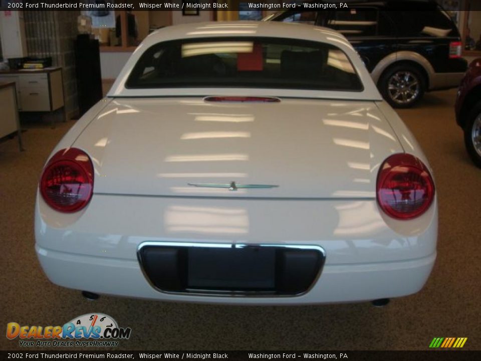 2002 Ford Thunderbird Premium Roadster Whisper White / Midnight Black Photo #6